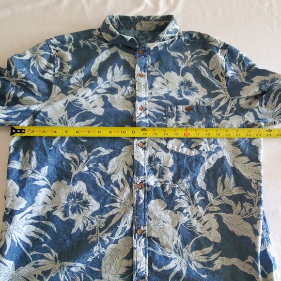 American Eagle Outfitters Men's XXL Slim Fit Tropical Button Down Shirt - Picture 6 of 9